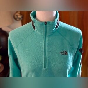 EUC The North Face Fleece Pullover Flash Dry 1/4 Zip Mock Neck TKA100 Women M